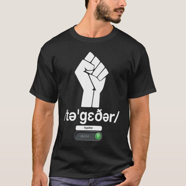 Definition zusammen MIT UNLOCKIERTEM SCHALTFLÄCHER T-Shirt (Vorderseite)