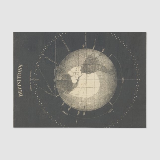 Definitions-Erde Seidenpapier (Vorderseite)