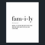 Definitionsfamilie Poster<br><div class="desc">Definitionsfamilie</div>
