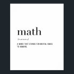 Definitionsmathematik Poster<br><div class="desc">Definitionsmathematik</div>