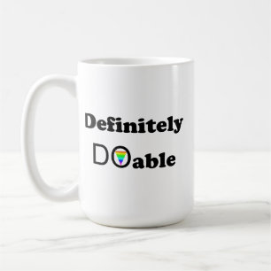Definitiv dotierbar kaffeetasse