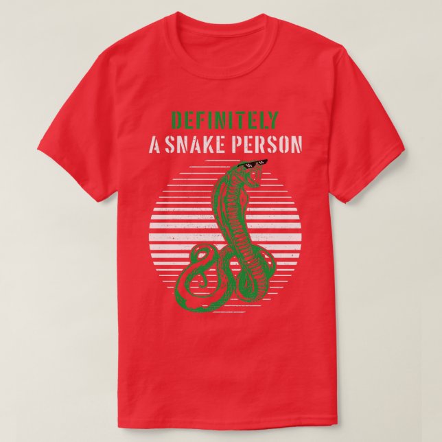 Definitiv eine Schlange Person 36 T-Shirt (Design vorne)