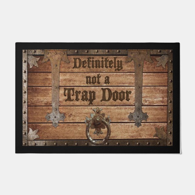 Definitiv kein Fallen Türrug, Hauswarming Geschenk Fußmatte (Vorderseite)