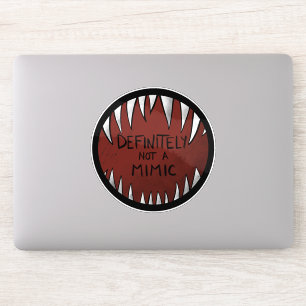 Definitiv kein Mimic D&D Gaming Geschenke Aufkleber