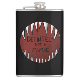 Definitiv kein Mimic D&D Gaming Geschenke Flachmann