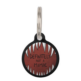 Definitiv kein Mimic D&D Gaming Geschenke Haustiermarke