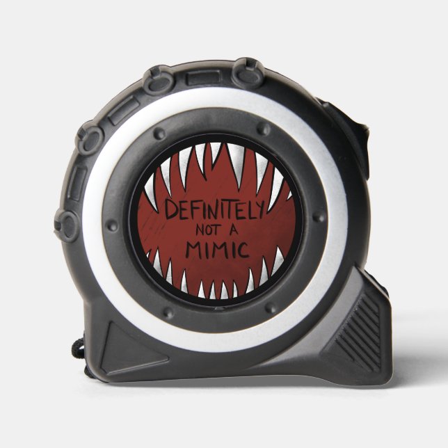 Definitiv kein Mimic D&D Gaming Geschenke Maßband (Vorderseite)