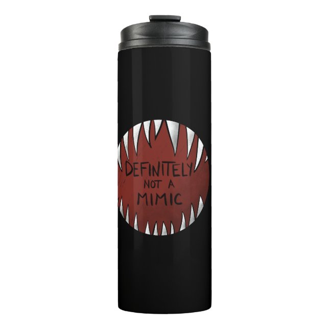 Definitiv kein Mimic D&D Gaming Geschenke Thermosbecher (Vorderseite)