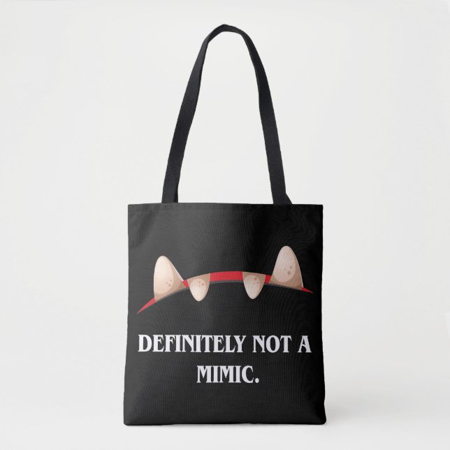 Definitiv kein Mimic Funny Tabletop RPG Tasche (Vorderseite)