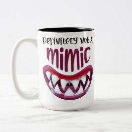 Definitiv kein Nachahmer DnD Gaming böse grin DM g Zweifarbige Tasse