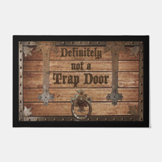 Definitiv keine Fallen Tür Tür Tür, lustig Fußmatte