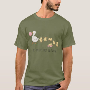 Definitiv nicht in einer Reihe Lustige Mama Süße E T-Shirt