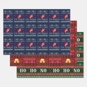Definitiv unheimlich Weihnachten Geschenkpapier Set