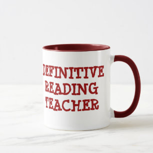 DEFINITIVER LESEN LEHRER Bucharbeit Keramik-Tasse Tasse