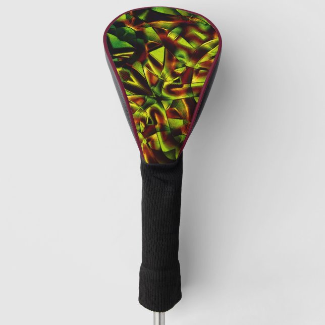 Deformierte Krawatte gebrannter, grüner Bänder Golf Headcover (Vorderseite)