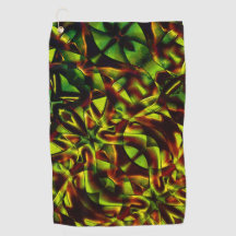 Deformierte Krawatte gebrannter, grüner Bänder