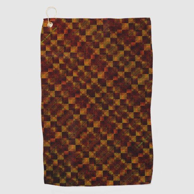 Deformiertes Schach extrem schmutzig aus Rost oder Golfhandtuch (Vorderseite)