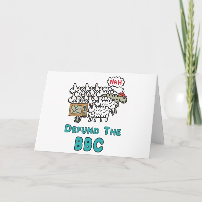 Defund der BBC Karte (Vorderseite)