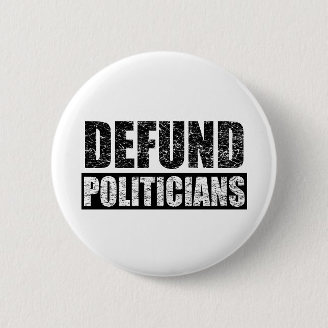 Defund-Politiker Button (Vorderseite)