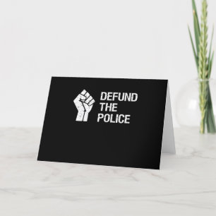 Defund the Police Gift Feiertagskarte