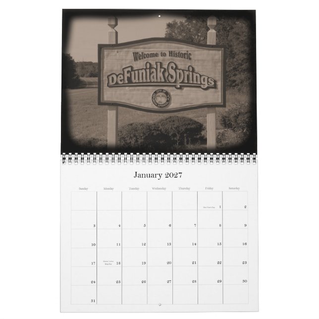 DeFuniak 2010 entspringt Kalender (Jan 2027)