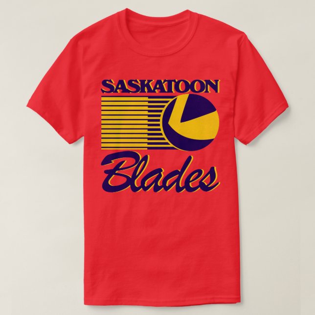 Defunktional Saskatoon Blades Hockey Team T-Shirt (Design vorne)