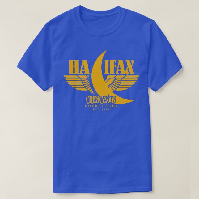 Defunktionale Halifax Crescents Hockey Team T-Shirt (Design vorne)