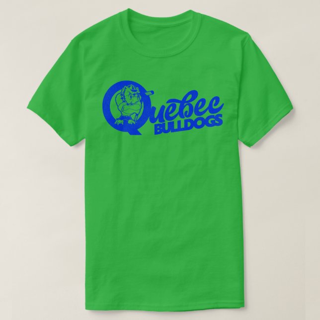 Defunktionale Quebec Bulldogs Hockey Team T-Shirt (Design vorne)