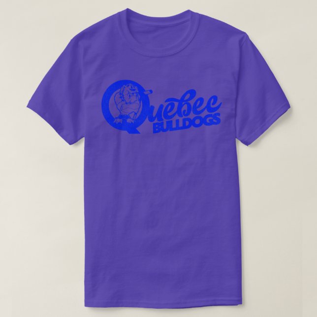 Defunktionale Quebec Bulldogs Hockey Team T-Shirt (Design vorne)