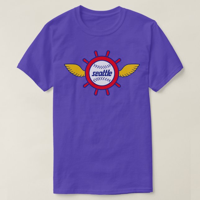 Defunktionale Seattle Pilots Baseball T-Shirt (Design vorne)