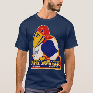Defunktionales Hotel Jayhawk Topeka Kansas Gepäcks T-Shirt