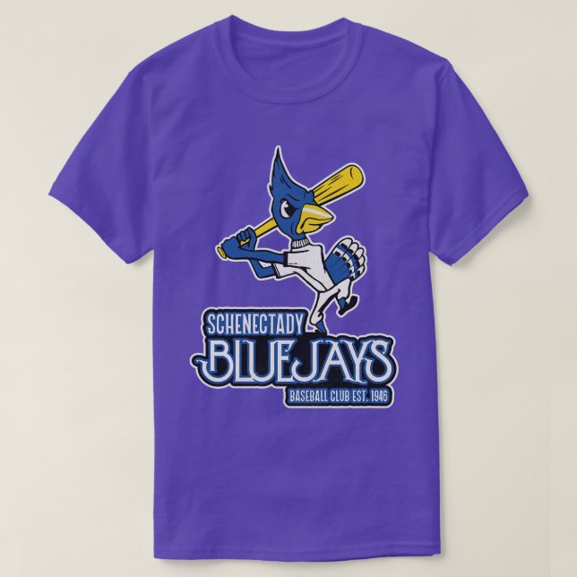 Defunktionales Schenectady Bluejays Baseball Team T-Shirt (Design vorne)
