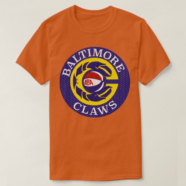 Defunktiont Baltimore Claws ABA Basketball 1976 T-Shirt (Design vorne)