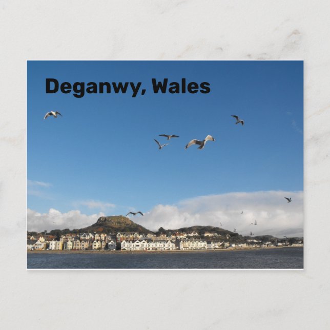 Deganwy, Wales Postkarte (Vorderseite)