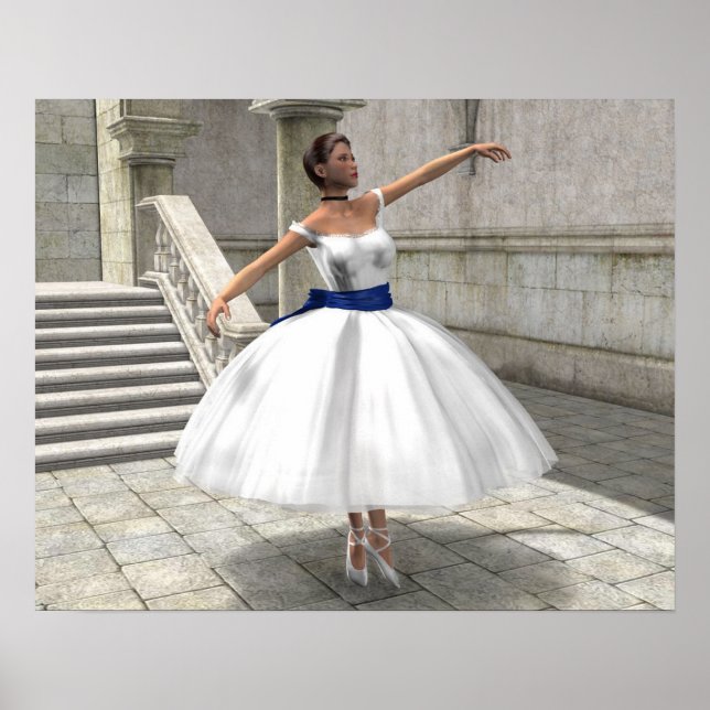 Degas Ballerina Print Poster (Vorne)