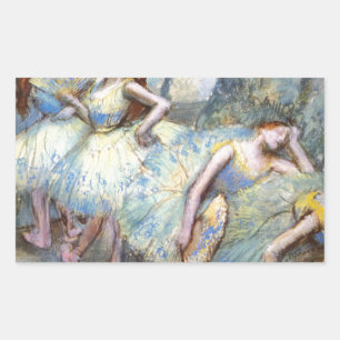 Degas Ballet Dancer Art Dancers Malerei Rechteckiger Aufkleber