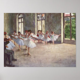 Degas' Ballettprobe Poster