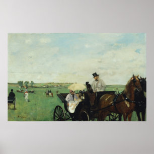 Degas - Bei den Pferderennen auf dem Lande Poster