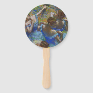 Degas Blaue Tänzerinnen Pastell-Feinbild Meisterwe Fächer