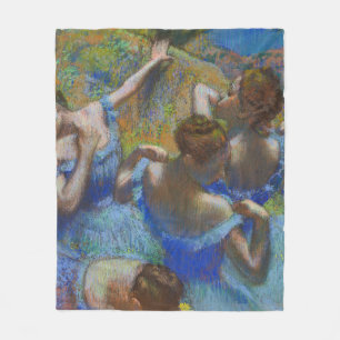 Degas Blaue Tänzerinnen Pastell-Feinbild-Meisterwe Fleecedecke