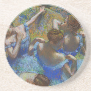 Degas Blaue Tänzerinnen Pastell-Feinbild Meisterwe Getränkeuntersetzer