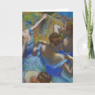Degas Blaue Tänzerinnen Pastell-Feinbild Meisterwe Karte