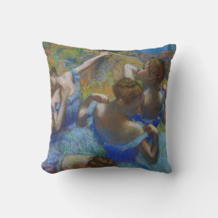 Degas Blaue Tänzerinnen Pastell-Feinbild Meisterwe Kissen