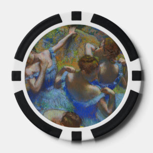 Degas Blaue Tänzerinnen Pastell-Feinbild Meisterwe Pokerchips