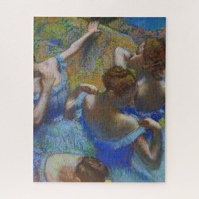 Degas Blue Dancers Pastel Fine Art Masterpiece (Vertikal)