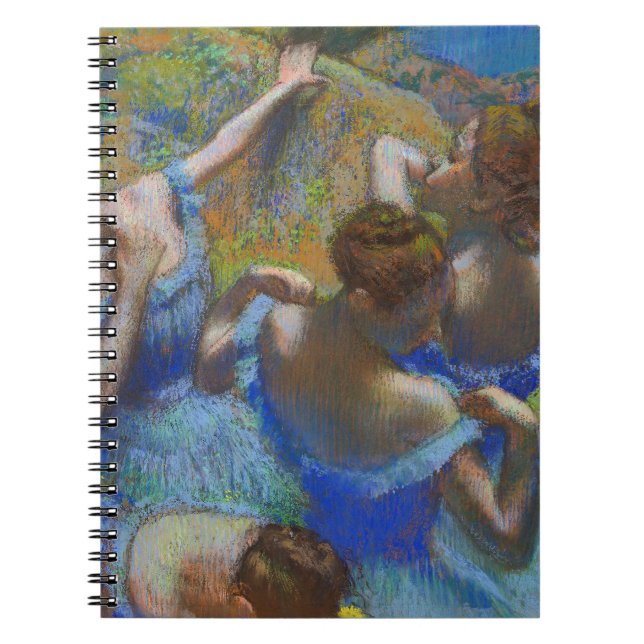 Degas Blue Dancers Pastel Fine Art Masterpiece Notizblock (Vorderseite)