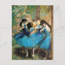 Degas Blue Dancers Postcard Postkarte