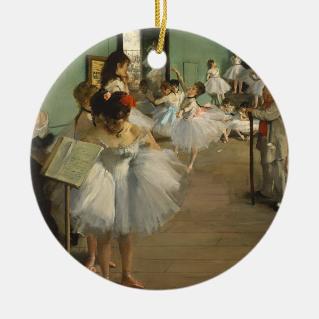 Degas Dance Class Ballet Dancers Ballerina Art Keramik Ornament (Vorne)