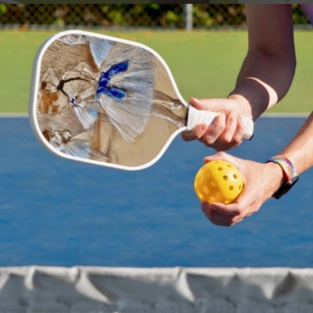 Degas Dancer mit blauem Band Pickleball Schläger (Pickleball paddle hand wrapped grip honeycomb core. 15.75” x 7.75” 8 oz weight. 
)