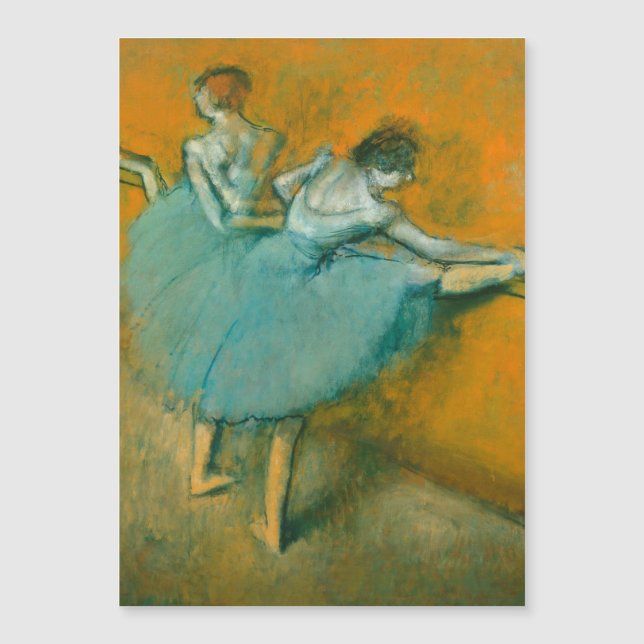 Degas Dancers im Bar Ballet Magnetkarte (Vorderseite)